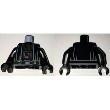 black torso sw darth vader tie advanced pattern black arms black hands