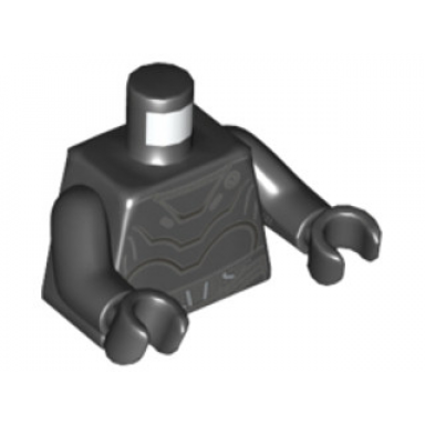 black torso sw death star droid pattern black arms black hands