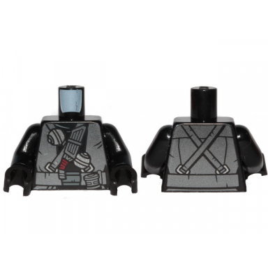 black torso sw pearl dark gray robe belts and thermal detonators pattern black arms black hands