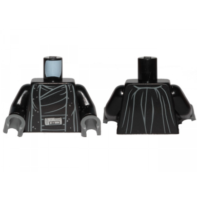 black torso sw robe silver dots and buckle pattern black arms dark bluish gray hands