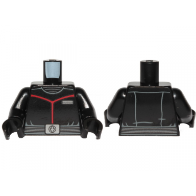 black torso sw sith fleet officer pattern black arms black hands
