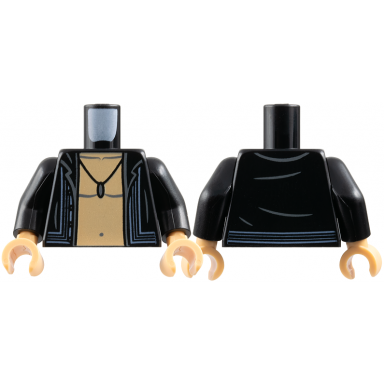 black torso shirt open with sand blue lines medium tan bare chest dark bluish gray muscles outline pendant necklace pattern black arms medium tan hands