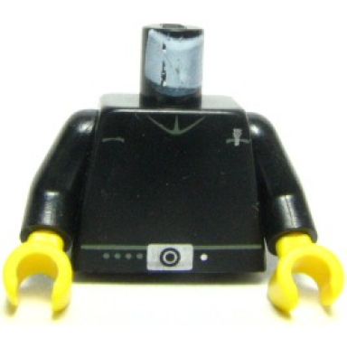 black torso sw imperial shuttle pilot pattern black arms yellow hands