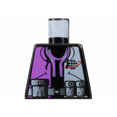 torso alpha team logo purple and white shirt utility belt with pouches pattern