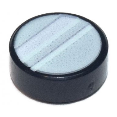 black tile round 1 x 1 with white reflection lines on light aqua background pattern super mario kamek lens
