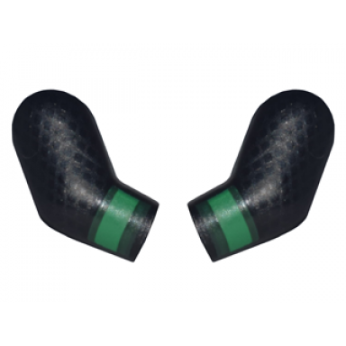 black arm matching left and right pair with diamonds and green cuffs pattern