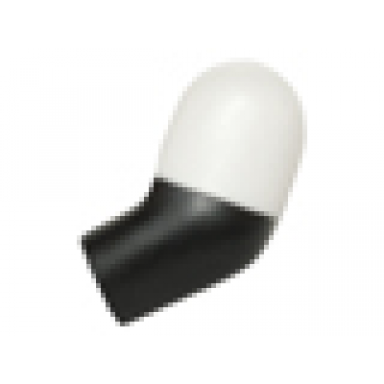 black arm left with molded white short sleeve pattern