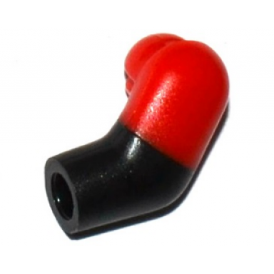 black arm left with molded red short sleeve pattern