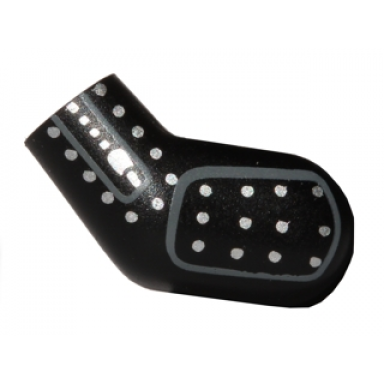 black arm left with silver studs pattern