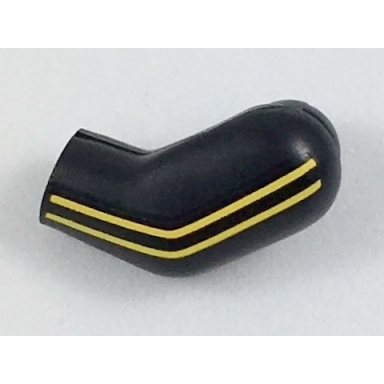 black arm left with 2 yellow stripes pattern