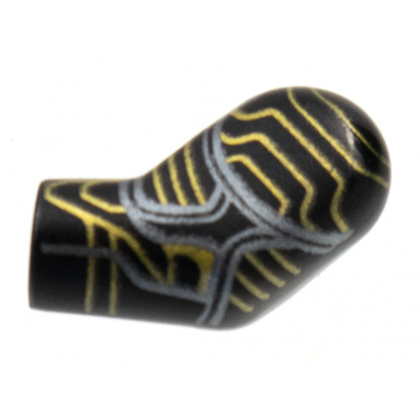 black arm left with gold and silver circuitry pattern