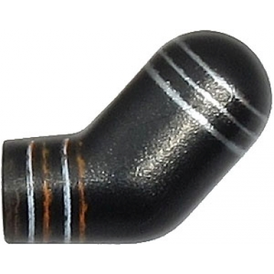 black arm left with orange and silver stripes pattern