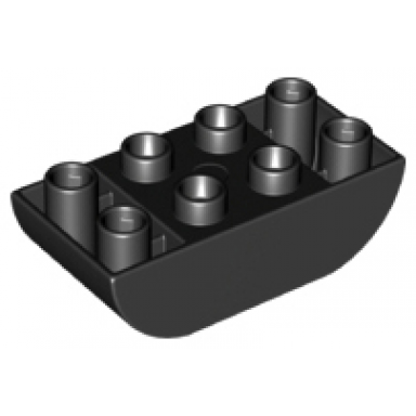 duplo brick 2 x 4 slope curved inverted double