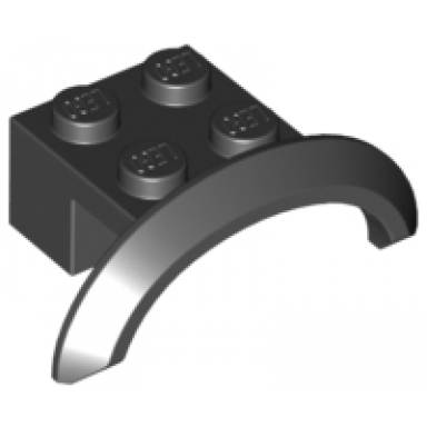 black vehicle mudguard 4 x 2 1 2 x 1 with arch round