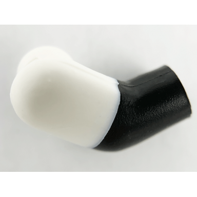black arm right with molded white short sleeve pattern