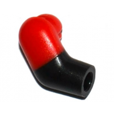 black arm right with molded red short sleeve pattern