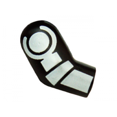 black arm right with white minifigure skeleton pattern