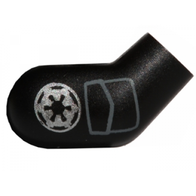 black arm right with silver sw imperial logo and dark bluish gray pocket pattern