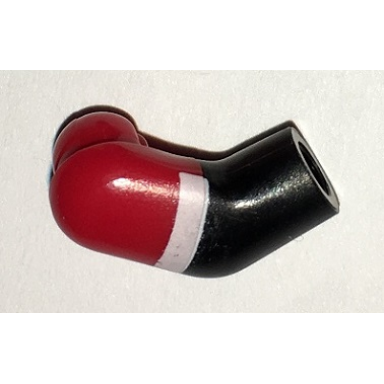 black arm right with red short sleeve and white cuff pattern