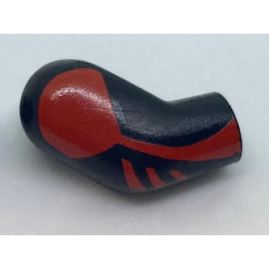 black arm right with red shoulder and stripes pattern