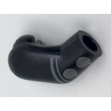 black arm right with silver buttons pattern