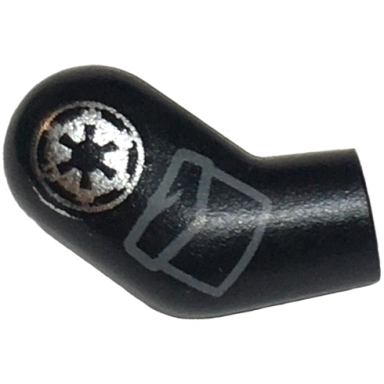black arm right with silver sw imperial logo and dark bluish gray pocket with flap crease pattern