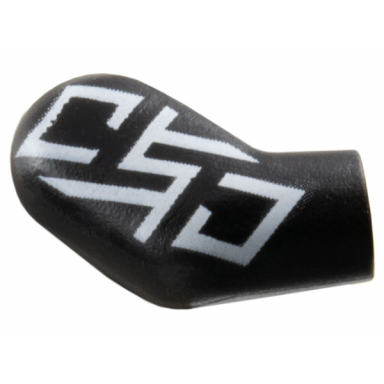 black arm right with white stylized oso pattern