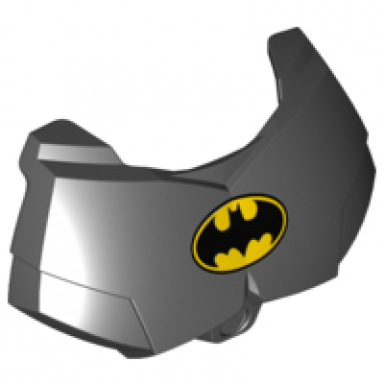 black large figure chest armor small with batman logo pattern