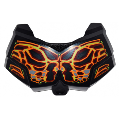 black large figure chest armor small with bionicle lava beast pattern