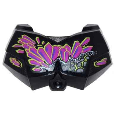 black large figure chest armor small with bionicle quake beast pattern