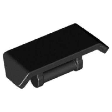 black vehicle spoiler with bar handle