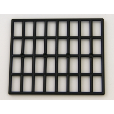 black bar 11 x 13 grille with 4 hollow studs on both sides