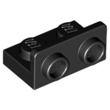 black bracket 1 x 2 - 1 x 2 inverted