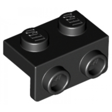 black bracket 1 x 2 - 1 x 2