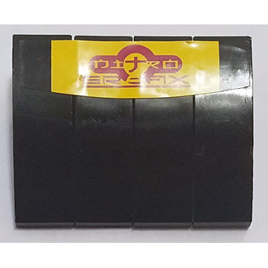 black stickered assembly 4 x 3 x 1 with nitro grafix on yellow background pattern sticker - set 8666 - 4 slope curved 3 x 1