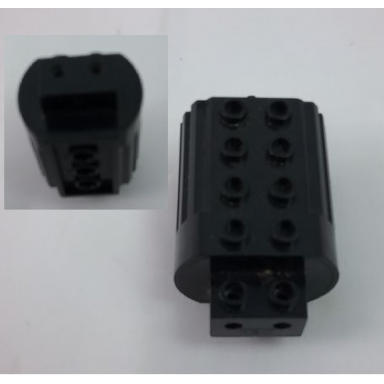 black electric motor 12v type 1 for 2-prong connectors without middle pin