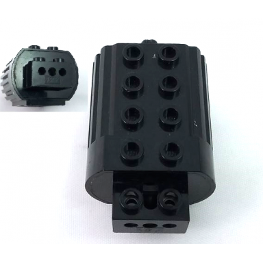 black electric motor 12v type 2 for 2-prong connectors with middle pin