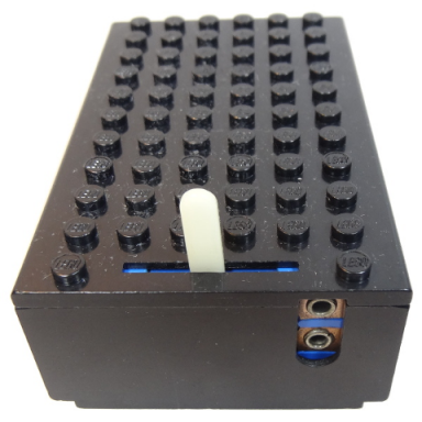 black electric 4.5v battery box 6 x 11 x 3 type ii for 1-prong 2-prong connectors