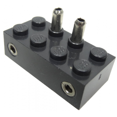 black electric train 4.5v on off switch brick 2 x 4