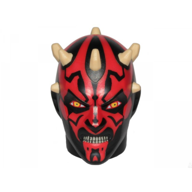 black large figure head modified sw darth maul zabrak pattern