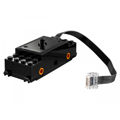black electric train motor 9v rc train with integrated powered up attachment orange wheel holders
