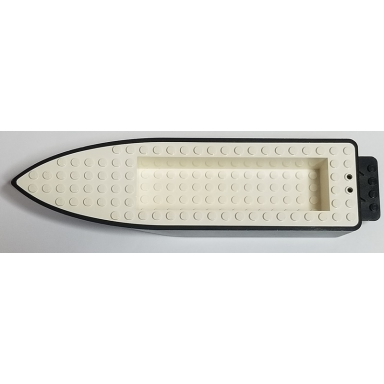 black boat hull unitary 24 x 6 x 3