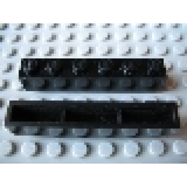 brick 1 x 6 without bottom tubes with cross supports