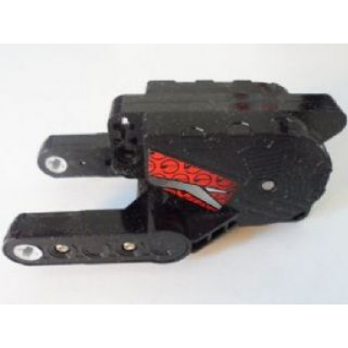 pullback motor 10 x 5 x 4 motorcycle motor 8 with gray and red pattern on both sides stickers - set 8354