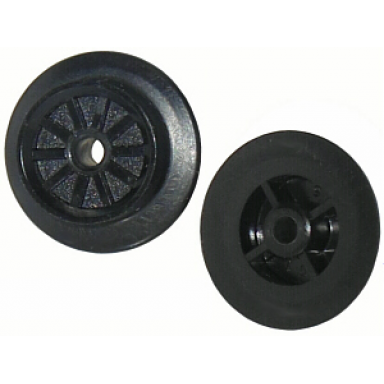 train wheel spoked small 23mm d with freestyle pin hole