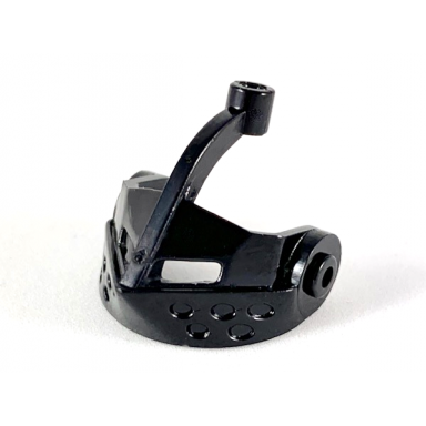 black minifigure visor pointed