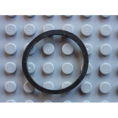 black rubber band medium square cross section thick cut