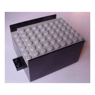 black boat hull smooth middle 8 x 6 x 3 1 3 with light gray deck