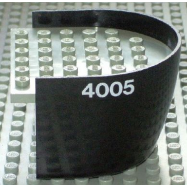 black boat hull smooth stern 6 x 6 x 3 1 3 with light gray deck with 4005 pattern on both sides stickers - set 4005