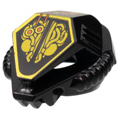 minifigure headgear helmet ufo with mechanical pattern